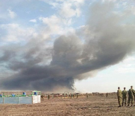 Взрыв на полигоне в Ростовской области. Фото: "Дон"